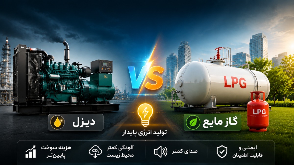 آیا گاز مایع جایگزین مناسبی برای گازوئیل در ژنراتورها است؟